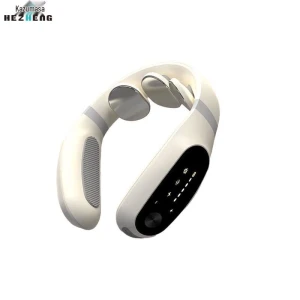 Умный электрический массажер для шеи с пульсом, подогревом и пультом — Массажные пистолеты, Hezheng