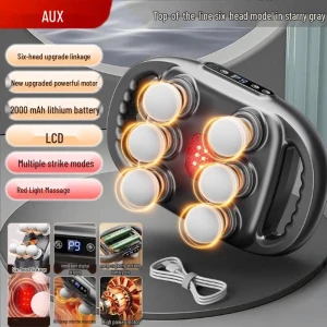 Умный массажер для шеи с 6 насадками — Массажные пистолеты, AUX