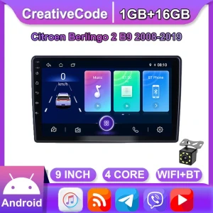 Автомобильный радиоприемник с CarPlay для Citroen Berlingo 2 B9 2008-2018 — Автомагнитолы, CreativeCode