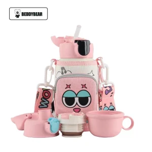 Детская изолированная кружка с трубочкой и дисплеем температуры — Умные бутылки для воды, Beijuxiong