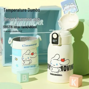 Детская умная изолированная чашка-непроливайка с дисплеем температуры — Умные бутылки для воды, BEDDYBEAR