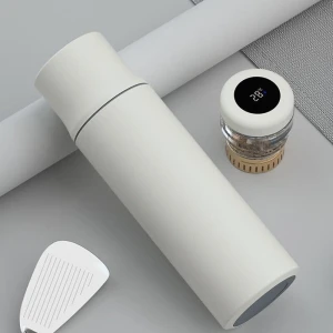 Умная термокружка с дисплеем температуры и титановым чайным ситечком — Умные бутылки для воды, MRSIKEY