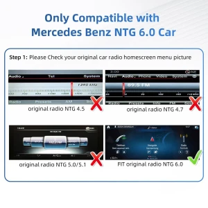 Беспроводная система CarPlay и Android Auto для Mercedes Benz 2019-2025 с обновлением мультимедиа — Автомагнитолы, Mercedes-Benz