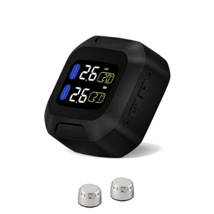 Беспроводная система мониторинга давления в шинах для мотоциклов с сигнализацией и 2 датчиками — Датчики давления в шинах, Pu fe