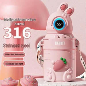 Умная изолированная бутылка для детей с соломинкой — Умные бутылки для воды, Fanjii