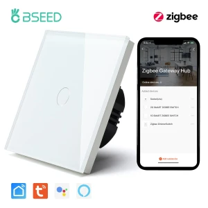 Сенсорные умные выключатели Zigbee с розеткой EU — Умные выключатели, Simplistic Living Home