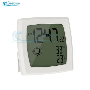 Ультратонкий цифровой термометр-гигрометр с часами — Электронные термометры, Leaf Ladle