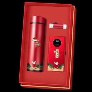 Умная кружка с контролем температуры, подарочный набор, красная — Умные бутылки для воды, Woding