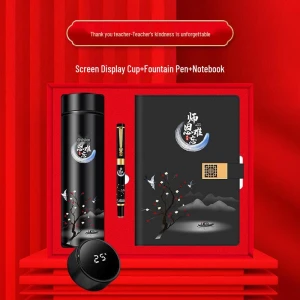 Термокружка с LED-дисплеем в подарочном наборе — Умные бутылки для воды, Shangqi