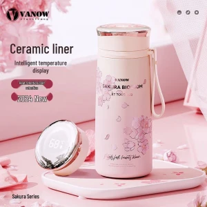 Премиум умная изолированная керамическая дорожная кружка — Умные бутылки для воды, Vanow