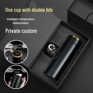 Умная термокружка с двойной крышкой — Умные бутылки для воды, Meishangyuan