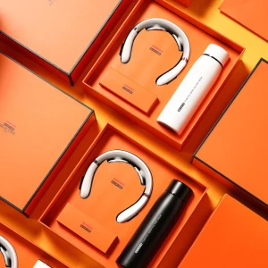 Умный массажер для шеи и термокружка в подарочном наборе — Умные бутылки для воды, BAOPAI