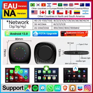 Умная ТВ-приставка для автомобиля с Android 13.0 и CarPlay — Автомагнитолы, The Cozy Nook