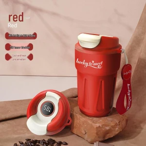 Умная изолированная кофейная кружка из нержавеющей стали с дисплеем температуры — Умные бутылки для воды, JDST online