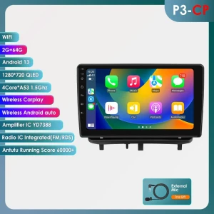 Автомобильный радиоприемник мультимедиа видеоплеер с навигацией и интеллектуальным экраном — Автомагнитолы, Hizpo