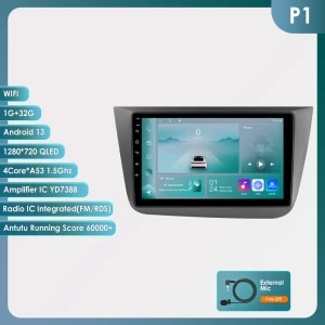 Автомагнитола 2 Din с CarPlay, Android 13, 4G, GPS и голосовым управлением — Автомагнитолы, Hizpo