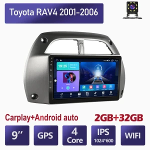 Автомобильный мультимедийный плеер Android 2 Din для Toyota RAV4 2001-2006 — Автомагнитолы, SuperM