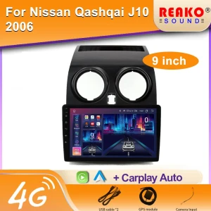Автомагнитола с Wi-Fi, CarPlay и Android для Nissan Qashqai J10 — Автомагнитолы, Reakosound