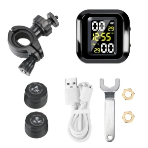 Беспроводной ЖК-дисплей для мотоцикла с тестером температуры и давления в шинах — Датчики давления в шинах, Stone Home