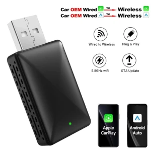 Автомобильный адаптер для беспроводного подключения CarPlay и Android Auto — Автомагнитолы, Stone Home