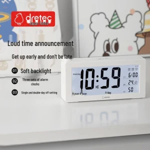 Цифровые часы с будильником, термометром и гигрометром — Датчики качества воздуха, Duolike