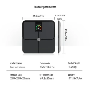 Умные весы для анализа состава тела с цветным дисплеем — Умные весы, ICOMON