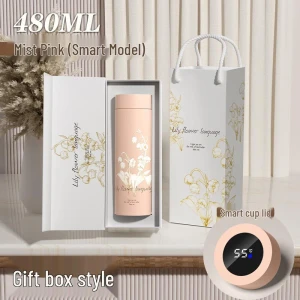 Умная термоизолированная бутылка для воды с дисплеем температуры — Умные бутылки для воды, MRSIKEY