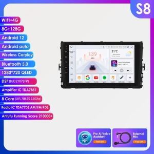 Умная автомагнитола с CarPlay, Android, GPS и 4G — Автомагнитолы, OSSURET