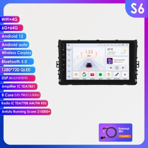 Автомагнитола с поддержкой CarPlay, Android, GPS и 4G — Автомагнитолы, OSSURET