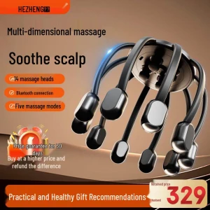 Беспроводной массажер для головы в виде осьминога — Массажные пистолеты, Hezheng