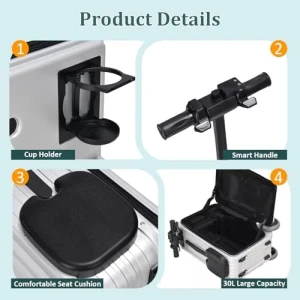 Электрический чемодан-самокат — Умные чемоданы, YADSWB