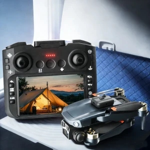 Дрон с Wi-Fi FPV, экраном 4.3 дюйма, двойной камерой и сервоприводом — Квадрокоптеры, JJRC