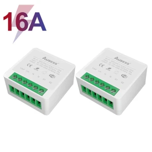 2-сторонний DIY Wi-Fi умный переключатель 16А релейный модуль, AUBESS