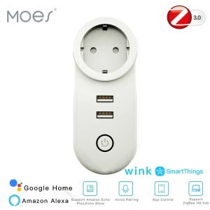 Умная розетка с 2 USB-портами и голосовым управлением — Умные розетки, MoesHouse