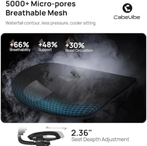 Эргономичное офисное кресло с адаптивной поясничной поддержкой — Умные кресла, CabeVibe