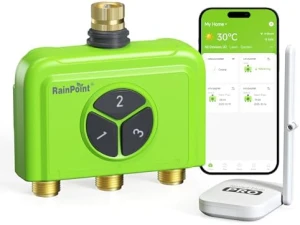 Таймер полива с Wi-Fi и умным шлюзом, 3 зоны, латунь — Системы автополива, RainPoint