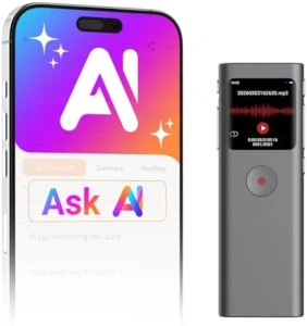 Цифровой диктофон с искусственным интеллектом для транскрипции и суммирования — Электронные переводчики, Yorlu