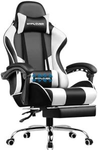 Игровое кресло с подставкой для ног и поясничной поддержкой — Умные кресла, GTPLAYER
