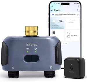 WiFi-водомер с 2 зонами и латунным входом — Системы автополива, Insoma
