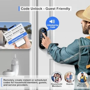 Умный замок с Bluetooth и отпечатком пальца — Умные замки, samtechT