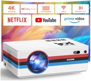 Умный проектор с Netflix, 2000 ANSI — Проекторы, FUDONI