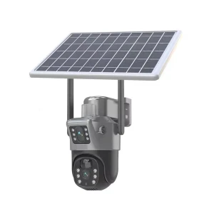 Камера наружного наблюдения с двойным объективом, Wi-Fi, 4G LTE, солнечной панелью и аудио — Камеры видеонаблюдения