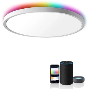 Умный потолочный светильник с регулируемой яркостью и RGB-подсветкой — Умные лампы