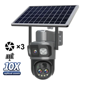 Солнечная IP-камера с тройным объективом — Камеры видеонаблюдения, Guudgo
