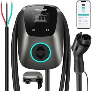 Уровень 2 Зарядное устройство для электромобилей (WiFi APP/Plug-Play, 48A Nema 14-50p, 7.6 м кабель, сертифицировано... — Зарядные станции для электромобилей, NexCyber