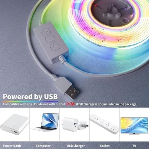RGB Smart IC COB LED-лента с эффектом бегущей волны — Светодиодные ленты, MIWISE