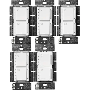 Сдвоенный диммер и выключатель LED+ — Умные выключатели, Lutron