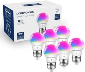 Умные светодиодные лампы E12 RGBCW, G16.5, 6 шт. — Умные лампы, Lightinginside