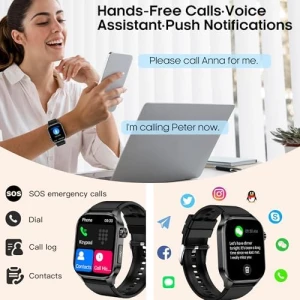Умные часы с Bluetooth-звонками и мониторингом здоровья — Фитнес-браслеты, VOKOWOBO