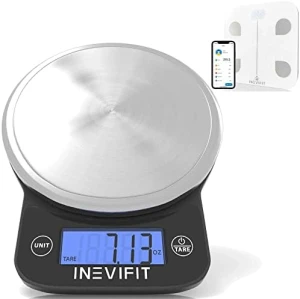 Умные весы и кухонные весы Bluetooth, комплект для фитнеса — Умные весы, INEVIFIT